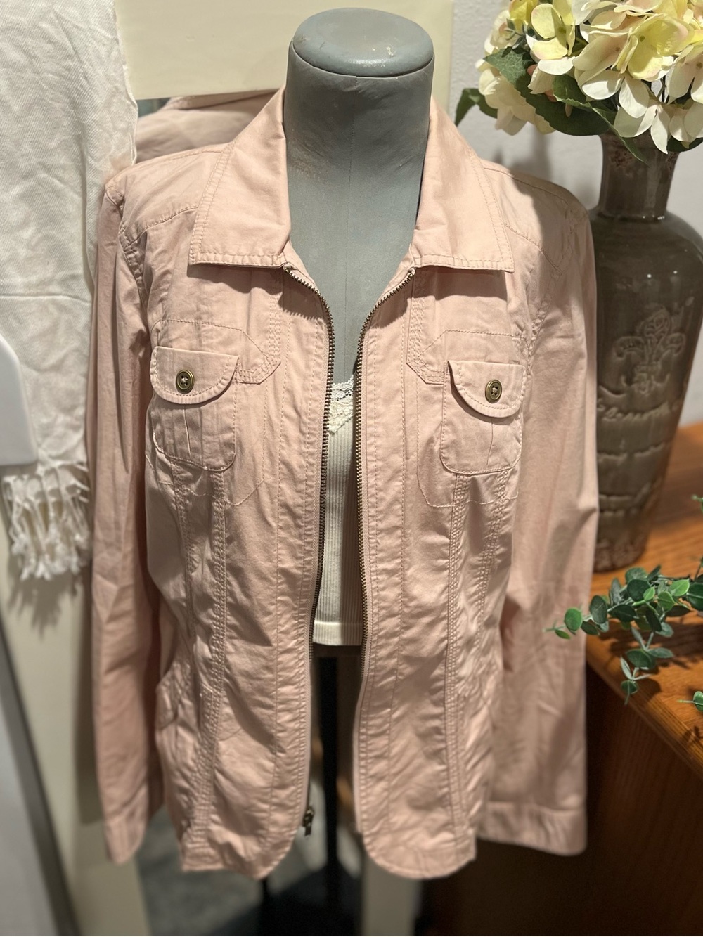 Chico’s Women’s Lightweight Utility Jacket Size 0